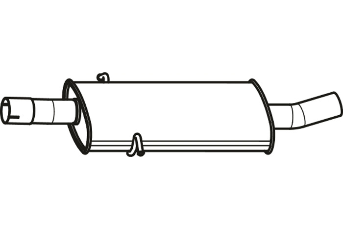 Intermediate muffler