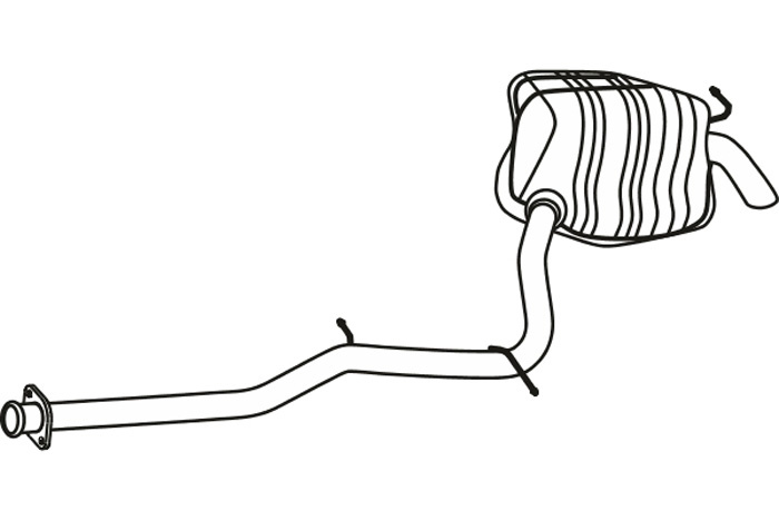 Rear muffler