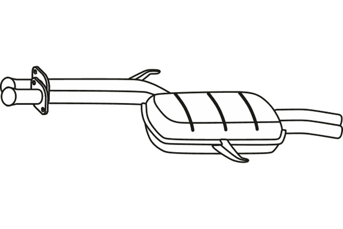 Intermediate muffler