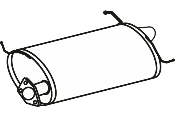 Rear muffler