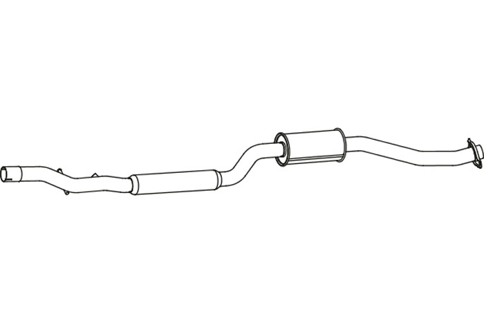 Intermediate muffler