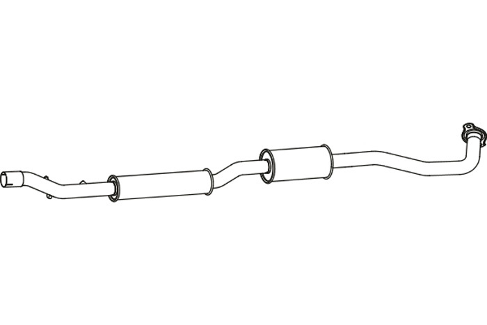 Intermediate muffler