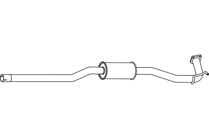 Intermediate muffler