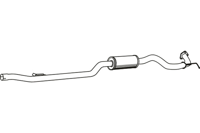 Intermediate muffler