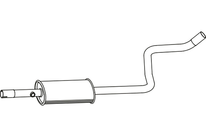 Intermediate muffler