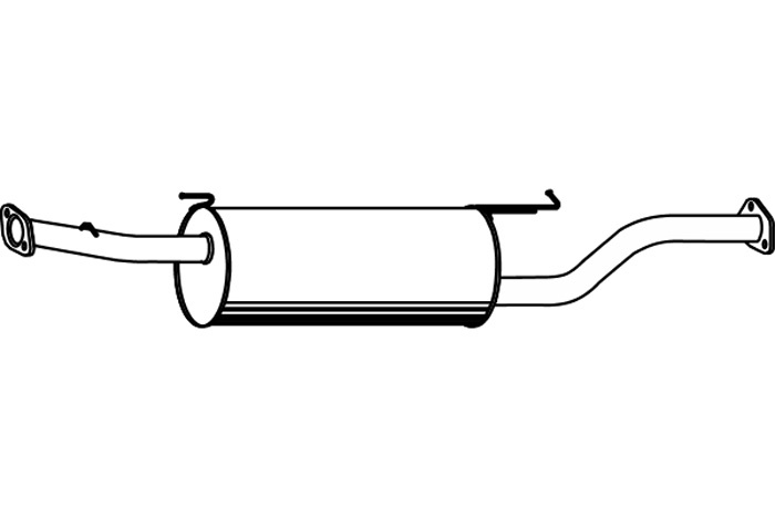Intermediate muffler