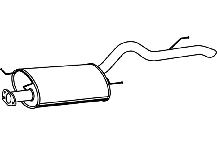 Rear muffler