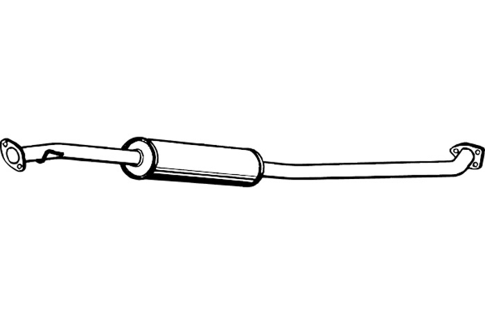 Intermediate muffler