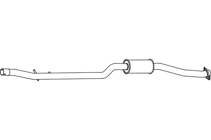 Intermediate muffler