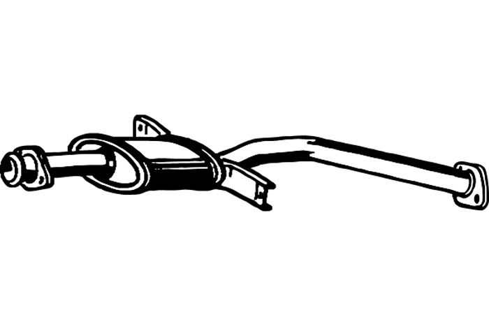 Intermediate muffler