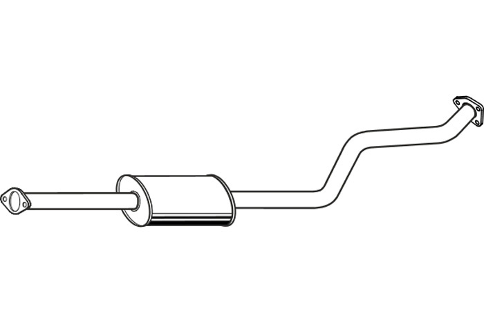 Intermediate muffler