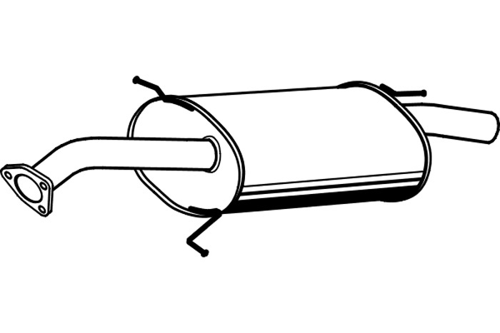 Rear muffler