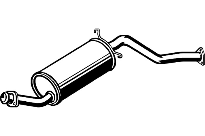 Intermediate muffler