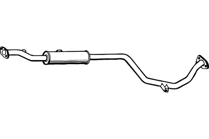 Intermediate muffler