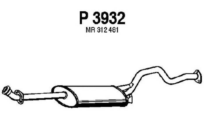 Intermediate muffler