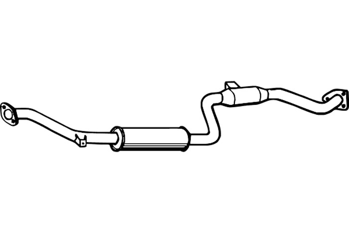 Intermediate muffler