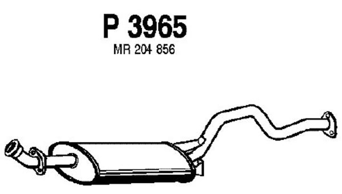 Rear muffler