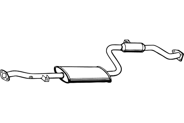 Intermediate muffler