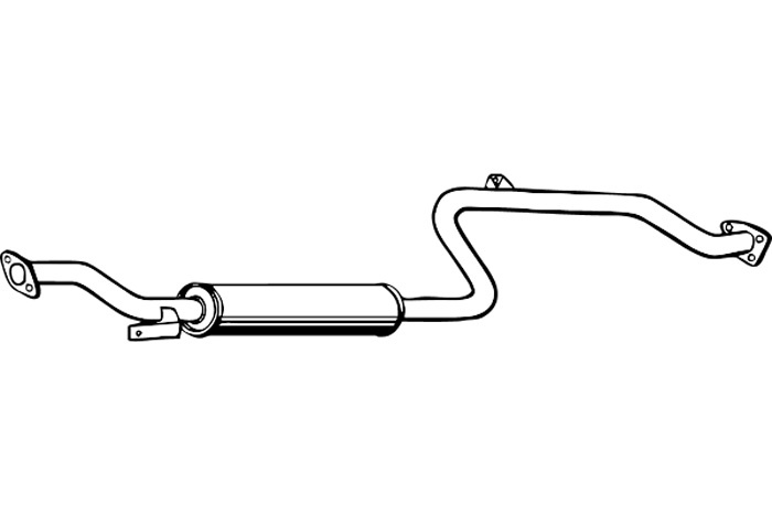 Intermediate muffler