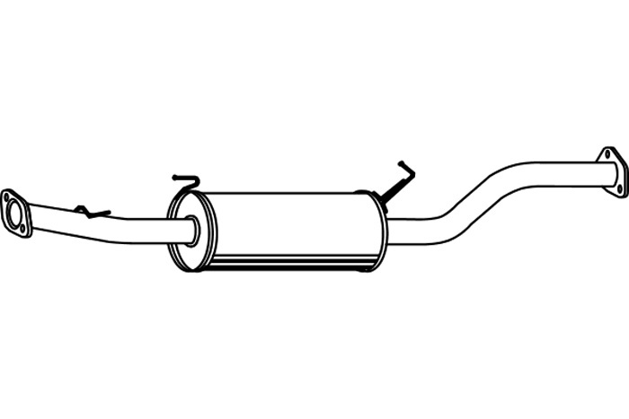 Intermediate muffler