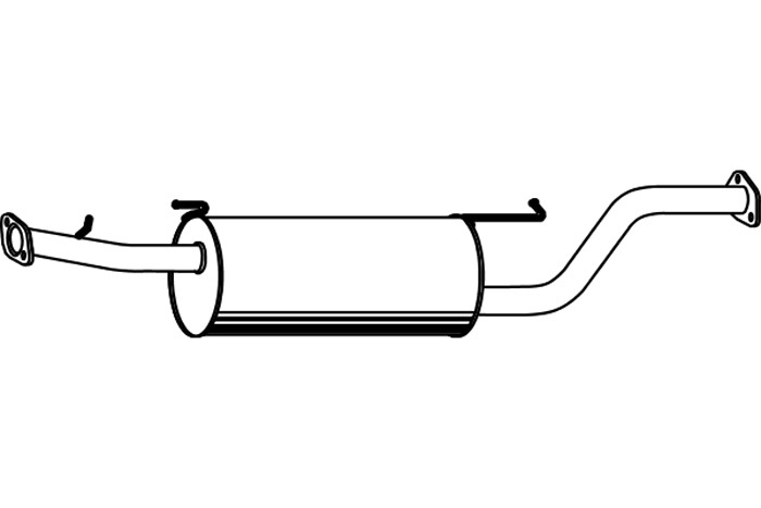Intermediate muffler