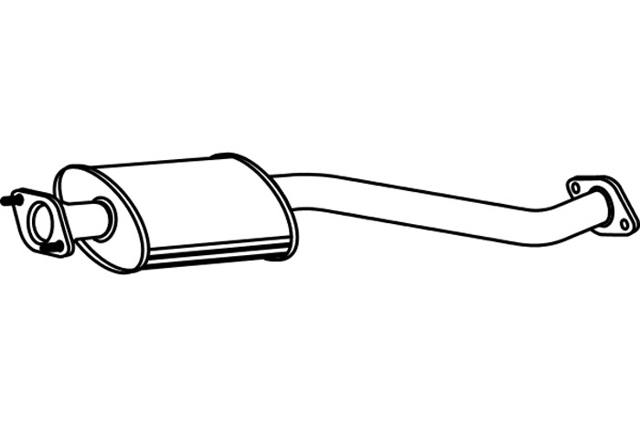 Intermediate muffler