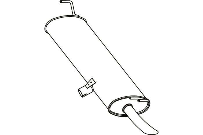 Rear muffler