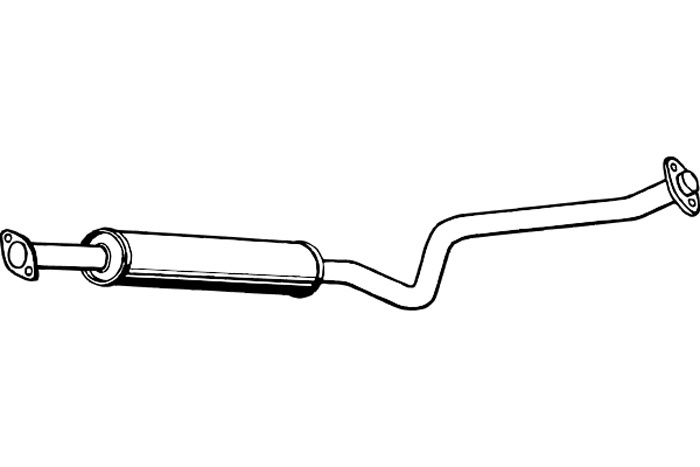 Intermediate muffler