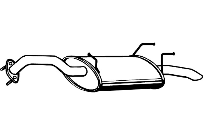 Rear muffler