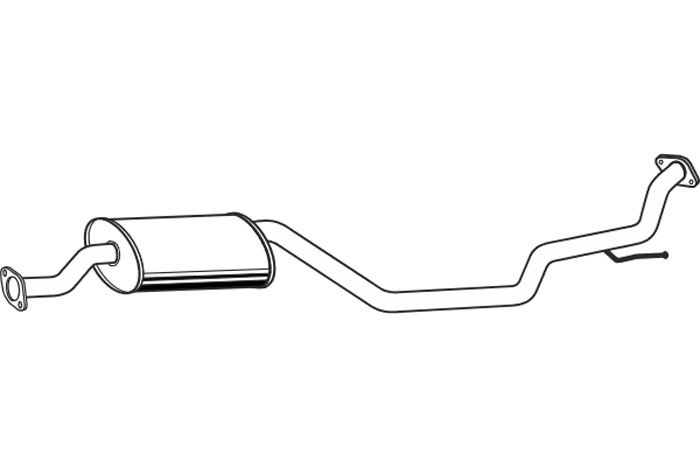 Intermediate muffler