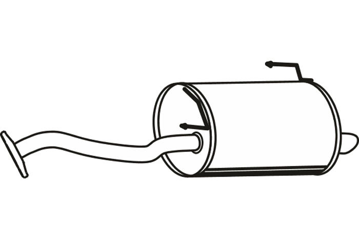 Rear muffler