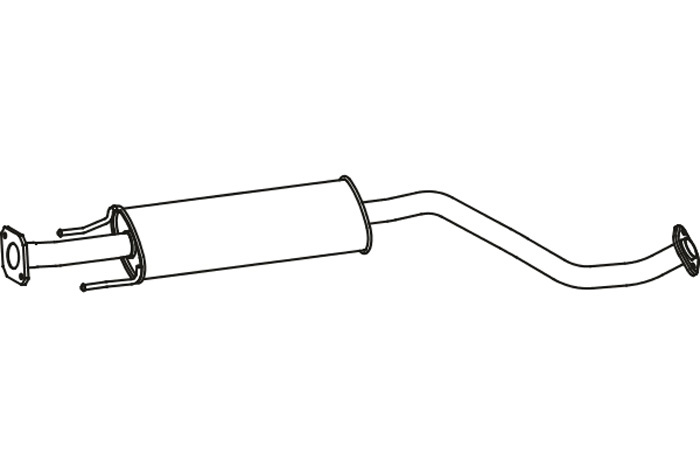 Intermediate muffler