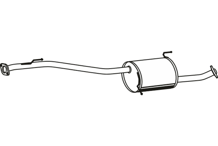 Intermediate muffler