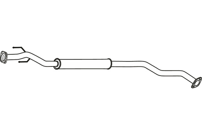 Intermediate muffler
