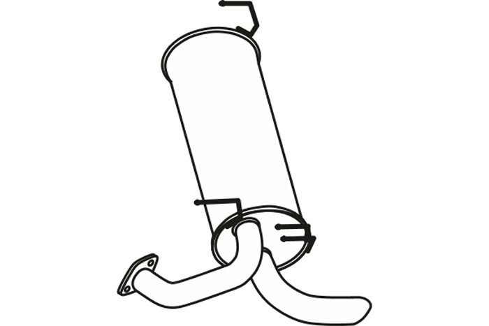 Rear muffler