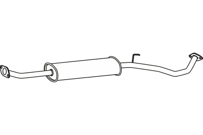 Intermediate muffler