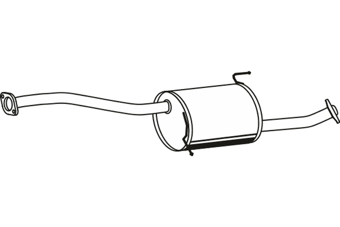 Intermediate muffler