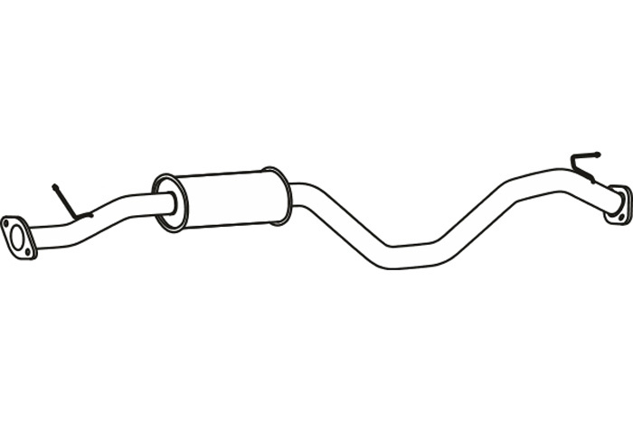 Intermediate muffler