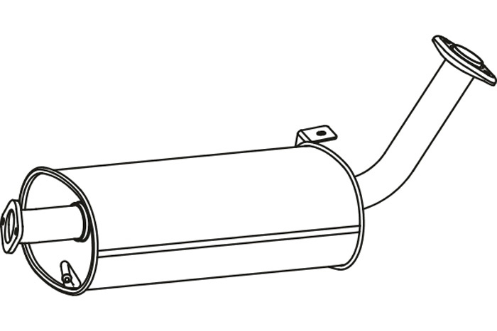 Intermediate muffler