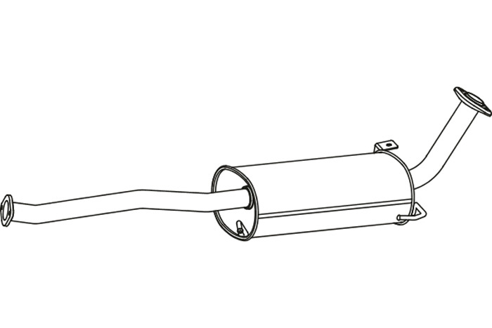 Intermediate muffler