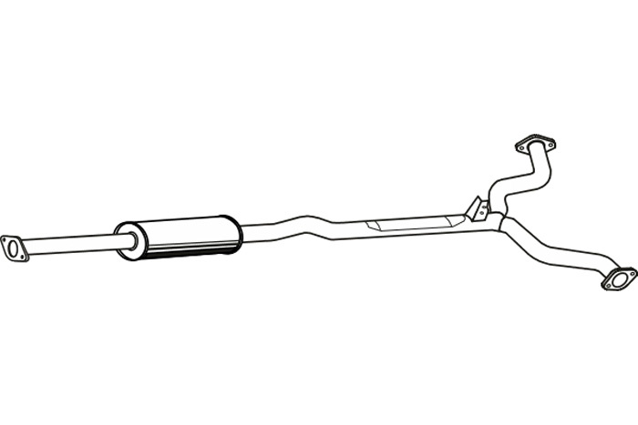 Intermediate muffler
