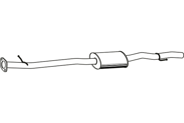 Intermediate muffler