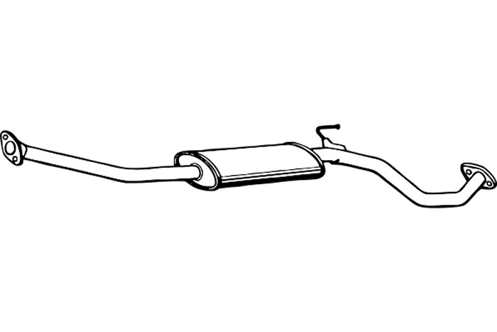 Intermediate muffler
