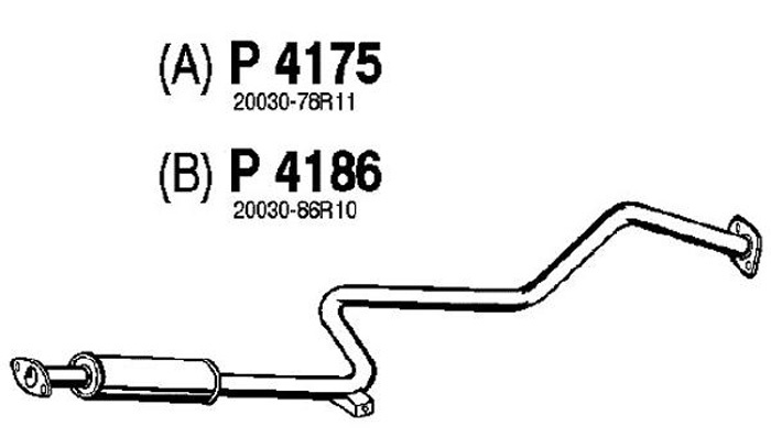 Intermediate muffler