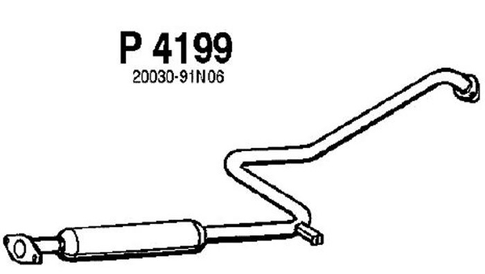 Intermediate muffler