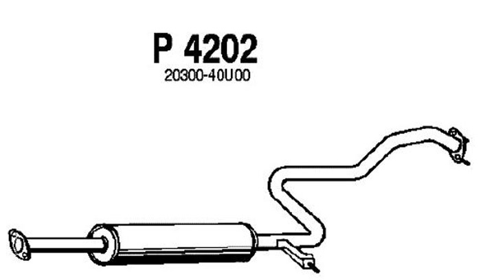 Intermediate muffler