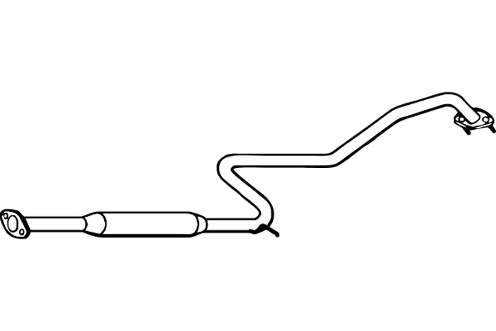 Intermediate muffler