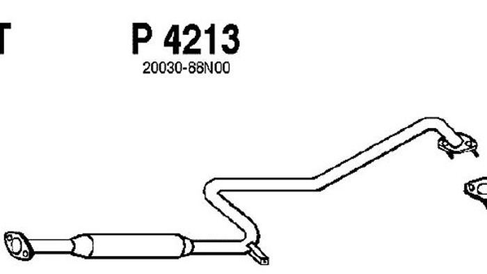 Intermediate muffler