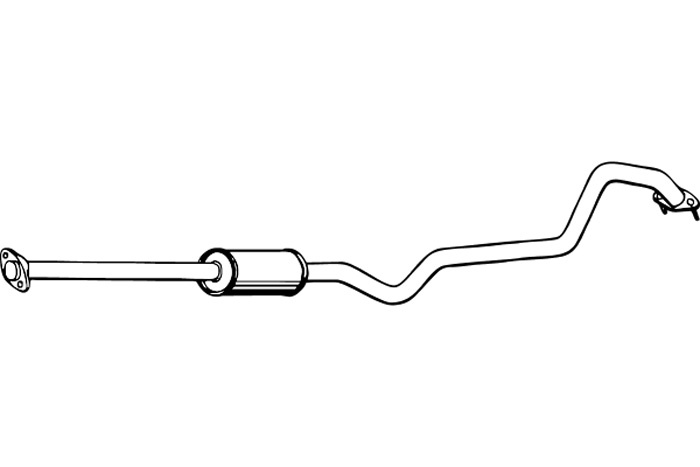 Intermediate muffler