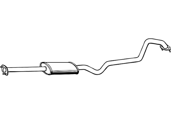 Intermediate muffler